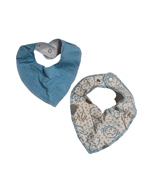 Boboli Baby Boy Blue Bibs 2 Pieces| Boboli In Lebanon