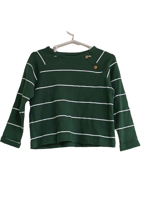 Little Me Baby Green Striped Blouse | Focus in Lebanon