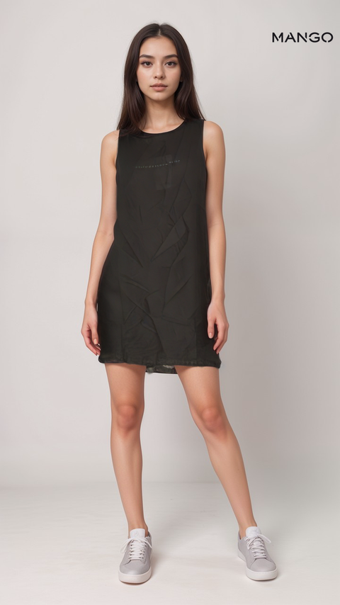 Mango Women's Black Sleeveless Dress | Mango in Lebanon