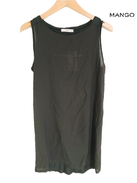 Mango Women's Black Sleeveless Dress | Mango in Lebanon