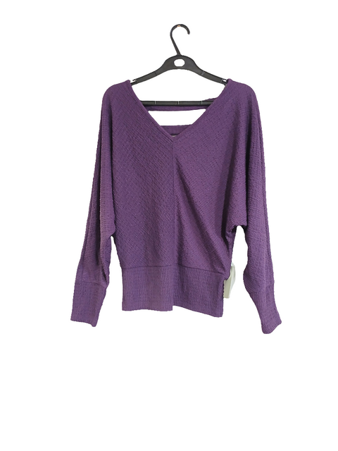 BCX Women's Purple Long Sleeve Blouse |BCX In Lebanon