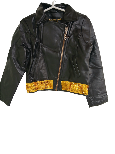 Boboli Girl's Black Leather Jacket| Boboli in Lebanon