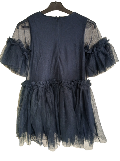 POMPdeLUX Girl's Navy Blue Tulle Dress | POMPdeLUX in Lebanon