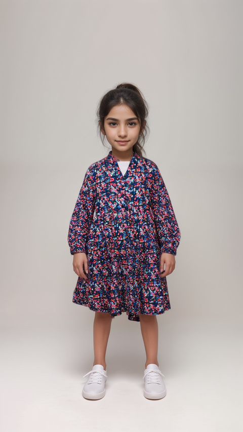 S.Oliver Girl's Multicolor Long-Sleeve Dress |S.Oliver in Lebanon