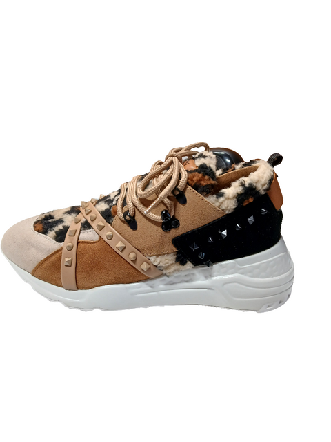 Steve Madden Women's Multicolor Animal Printed Curb-F Sneakers |Steve Madden In Lebanon