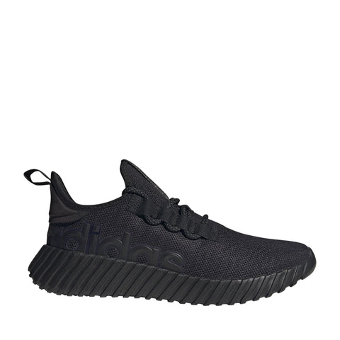 Black Adidas sneaker on a white background