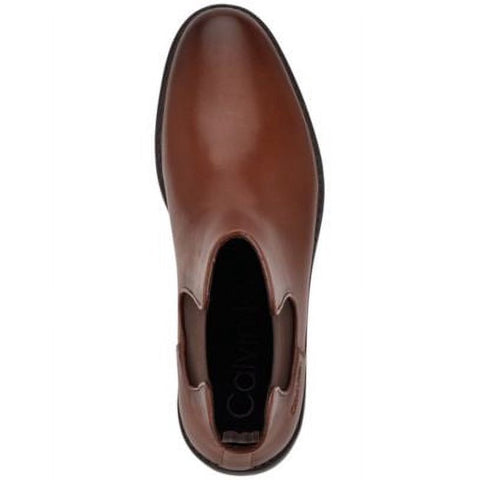 Calvin Klein Men's Brown Leather Fenwick Chelsea Boots | Calvin Klein in Lebanon
