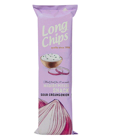 Long Chips Mashed Potato Snack Sour Cream & Onion 75g | Long Chips In Lebanon