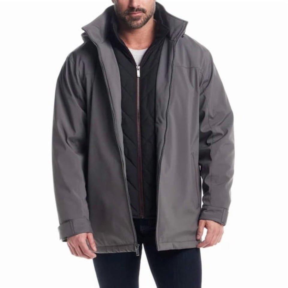 Weatherproof Vintage Men's Grey Stetch Ultratech Windproof and Water Resistant Jacket
