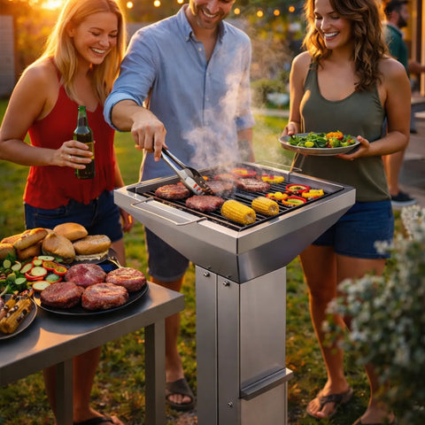 Thuros Grill Culture Made In Germany T2 35 x 35 cm 4 Foot 6,3Kg  | Thuros In Lebanon
