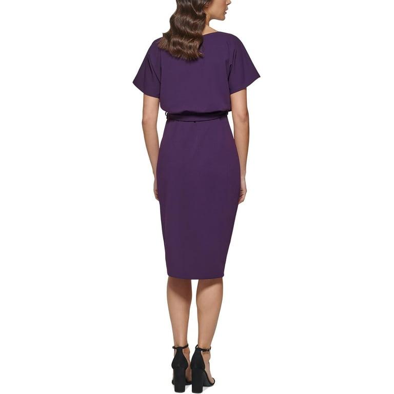 Kensie Women's Indigo Blouson Split Wrap Dress |Kensie in Lebanon
