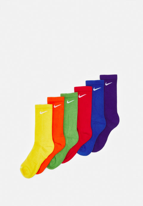 Nike Unisex Multicolor Dri Fit Crew 6 Pack Socks | Nike In Lebanon