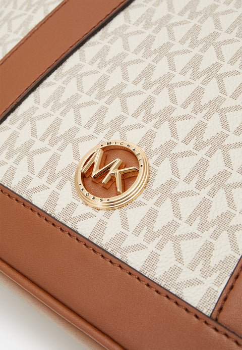 Michael Kors Women's Vanilla/Lugg Luisa Medium Signature Logo Satchel | Michael Kors In Lebanon