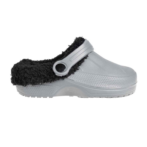 FOAMWALK Boy's Furry Little Solid Clog with Sherpa Lining | FOAMWALK In Lebanon
