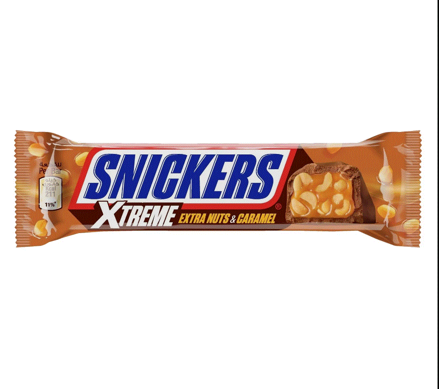 Snickers Xtreme Extra Nuts & Caramel Chocolate Bar 42g | Snickers In Lebanon