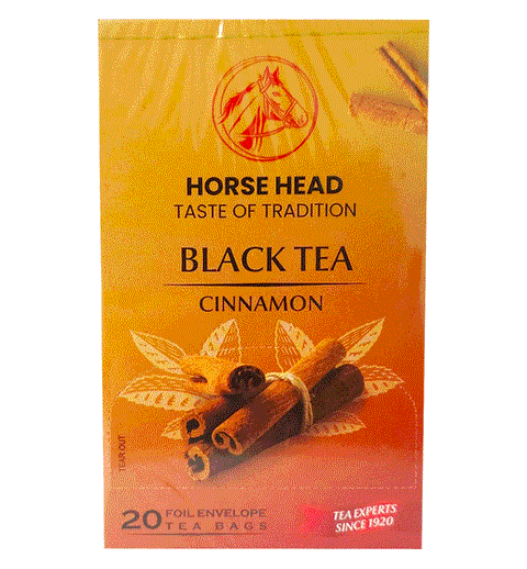 Horse Head Black Tea Cinnamon 20 Bags 40g | Horse Head In Lebanon