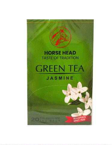 Horse Head Green Tea Jasmine 20 Bags 40g | Horse Head In Lebanon