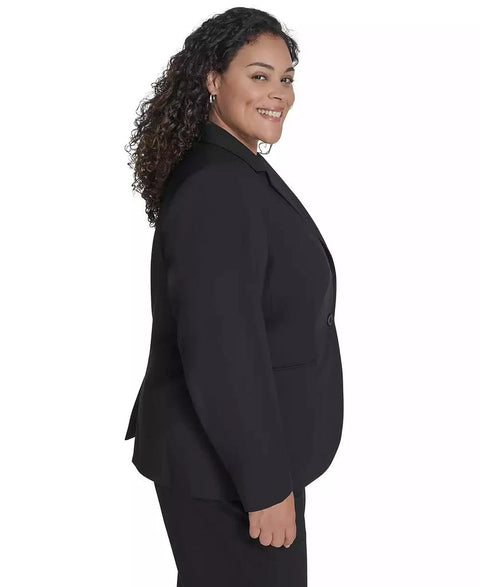 Calvin Klein Women's Black Plus Size One-Button Blazer | Calvin Klein In Lebanon