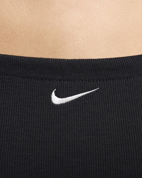Nike Women's Black Sportswear Chill Knit Mini-Ribbed Camisole Dress | Nike In Lebanon