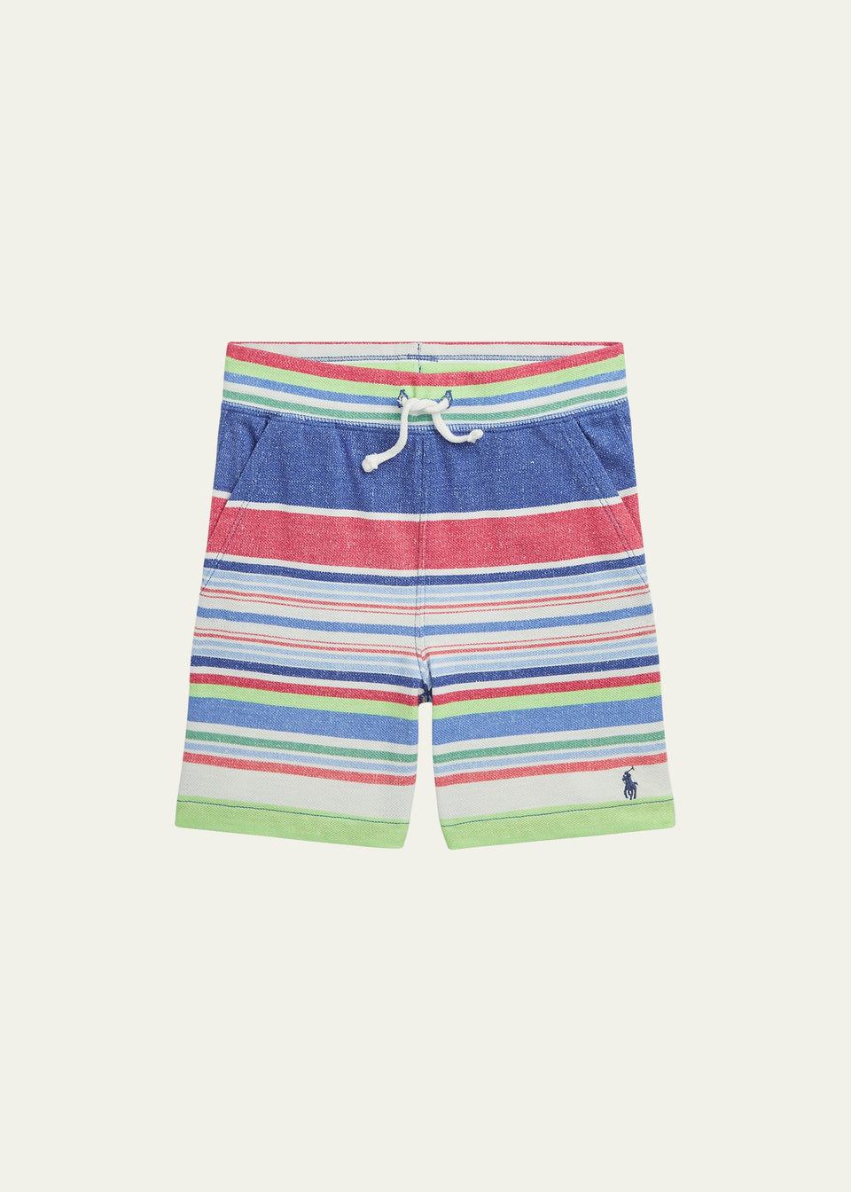 Polo Ralph Lauren Boy's Multicolor Striped Embroidered Mesh Shorts| Polo Ralph Lauren in Lebanon