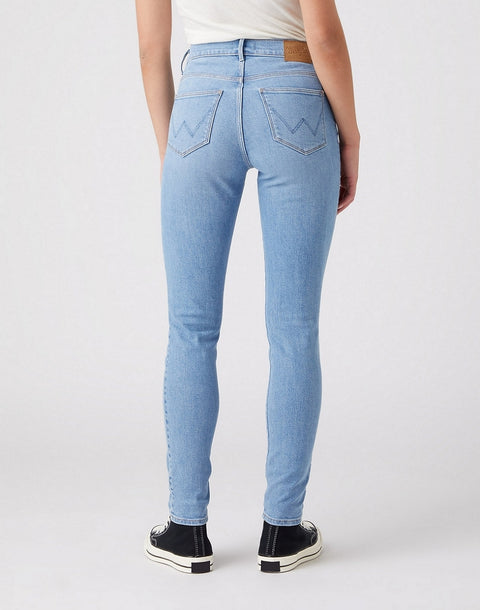Wrangler Women's Light Blue High Skinny Jeans | Wrangler In Lebanon