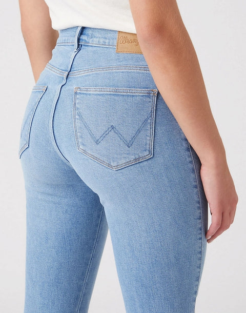 Wrangler Women's Light Blue High Skinny Jeans | Wrangler In Lebanon