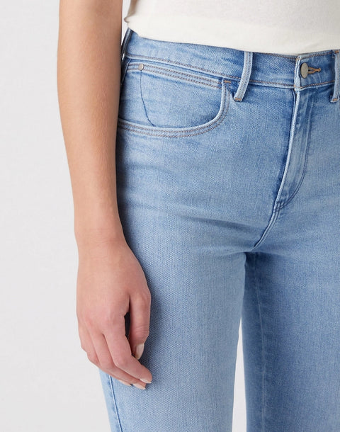 Wrangler Women's Light Blue High Skinny Jeans | Wrangler In Lebanon
