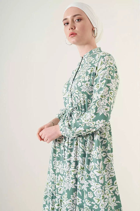Big Dart Women's Green & White Dress | Big Dart In Lebanon