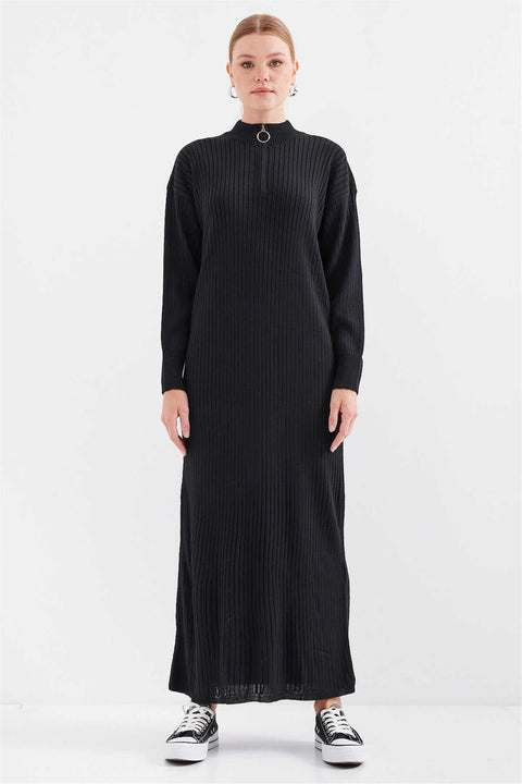 Big Dart Women's Black Knit Dress | Big Dart In Lebanon