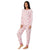 Cuddl Duds Women's Pink All Over Printed Pajama Set