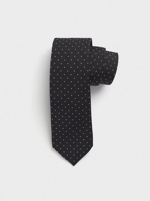 Celio Men's Black Dots White Neckties  |Celio  in Lebanon