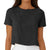 State Of Day Women's Black Short Sleeve Knit T-Shirt