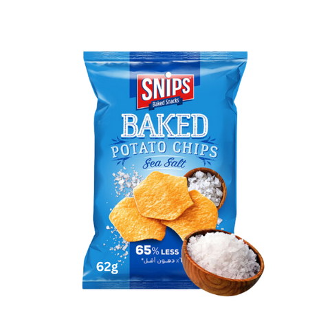 Snips Baked Potato Chips Sea Salt 16g