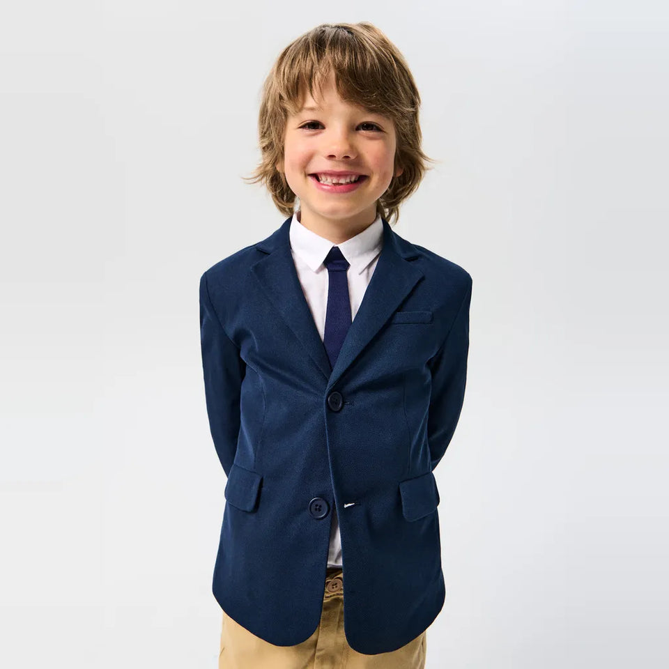 Sinsay Boy's Navy Flap Pockets Blazer