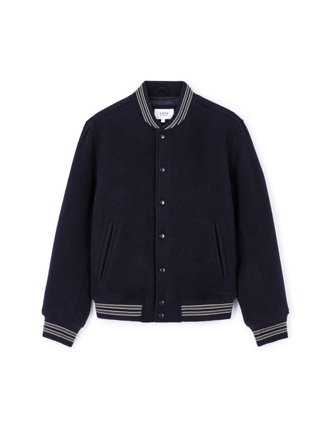 Celio Men's Navy Blouson Teddy Jackets | Celio In Lebanon