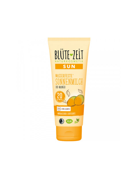 BLÜTE-ZEIT Sun Wasserfeste  Sun Cream Bio-Mango LSF 20 200ml