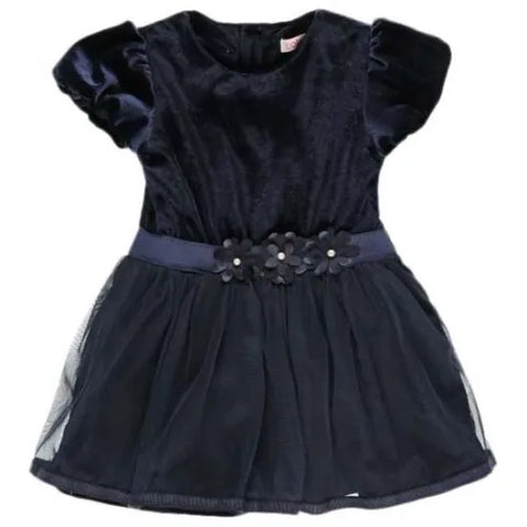 Boboli Girl's Navy Blue Velvet Dress| Boboli in Lebanon