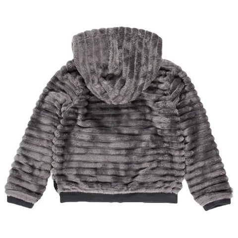 Boboli Girl's Grey Fur Jacket | Boboli in Lebanon