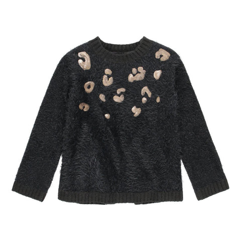 Boboli Girl's Dark Grey Fur Blouse | Boboli in Lebanon