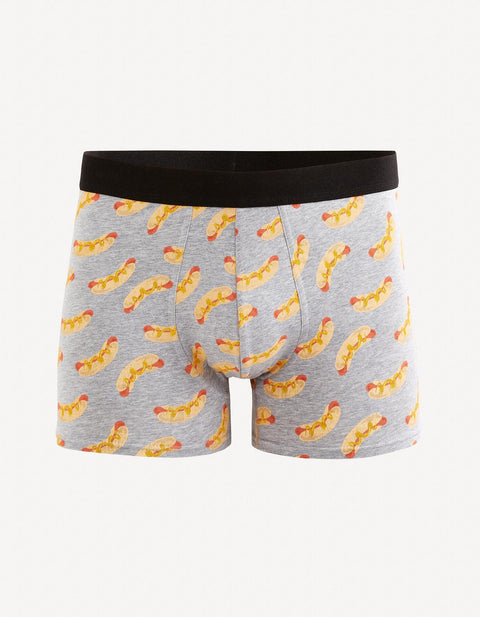 Celio Men's Grey Printed Boxer | Celio In Lebanon