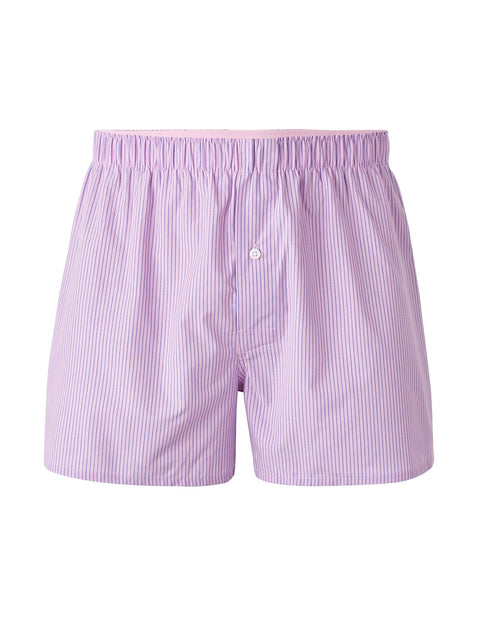 Celio Men's Pink 100% Cotton Striped Boxer | Celio In Lebanon
