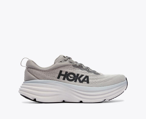 Hoka Men's Grey Bondi 8 Sneakers | Hoka In Lebanon