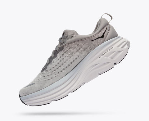 Hoka Men's Grey Bondi 8 Sneakers | Hoka In Lebanon