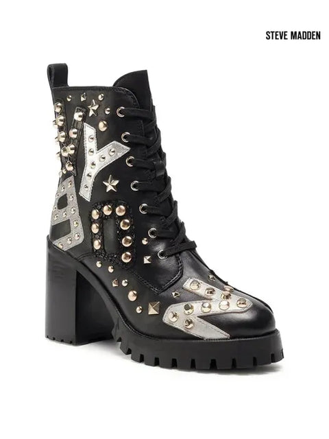 Steve Madden Women's Black Razza Leather Boots |Steve Madden in Lebanon