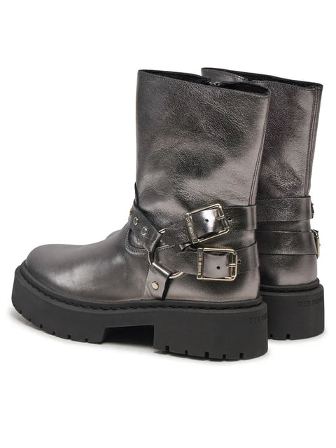 Steve Madden Women's Gun Metal Leather Garoche Boots | Steve Madden in Lebanon