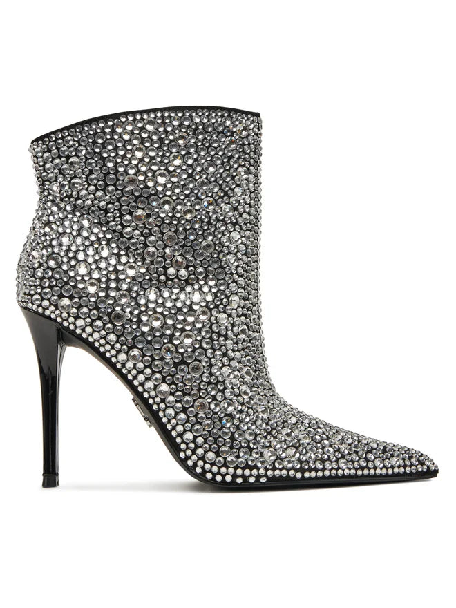 Steve Madden Women's Silver Rhinestone Sentinel-R Ankle Boots |Steve Madden In Lebanon