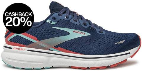 Brooks Women's Navy Multi Ghost 15 Sneakers | Brooks In Lebanon