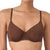 DKNY Women's Brown Micro Unlined Demi Bra