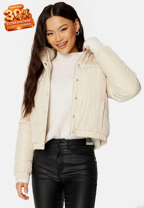 Bubbleroom Women's Light Beige Casia Padded Jacket | Bubbleroom In Lebanon