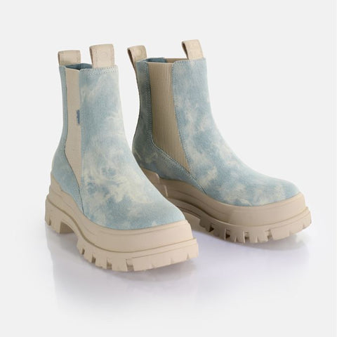 Buffalo Women's Denim Light Blue  ASPHA CHELSEA MID Boots | Buffalo in Lebanon
